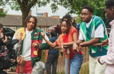 Boarders filming in Bristol, credit BBC Studios