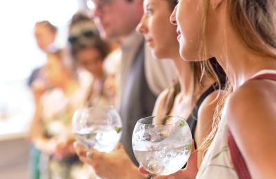 A group of people tasting gin at 6 O'Clock Gin Bristol - credit 6 O'Clock Gin