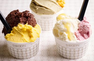 Gelato in pots at Swoon - credit Swoon
