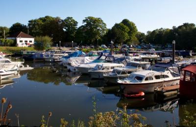 A view of the harbour area in the town of Keynsham near Bristol - credit Nick Smith