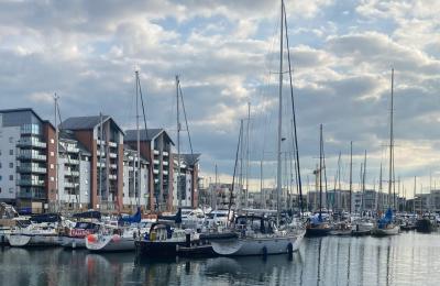 A view of the Portishead Quays Marina in the town of Portishead near Bristol - credit Laura Valentine