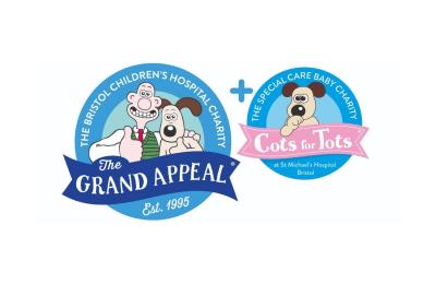 The Grand Appeal + Cots for Tots logo