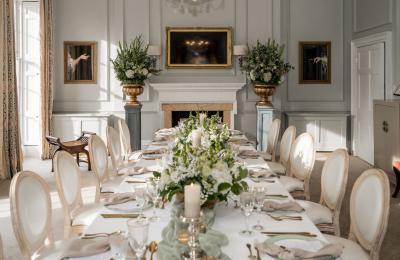 The Royal Crescent Hotel & Spa Bath Private Dining set up