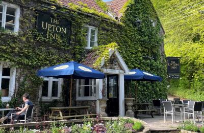 Exterior of country pub The Upton in Bitton - credit The Upton