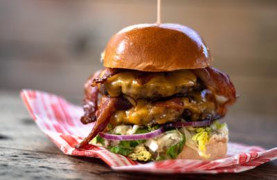 A burger at Three Brothers Burgers in central Bristol - credit Three Brothers Burgers