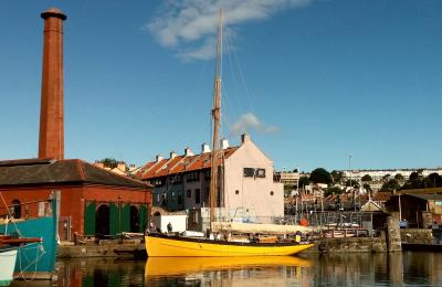 Underfall Yard Visitor Centre and boats - credit Underfall Yard