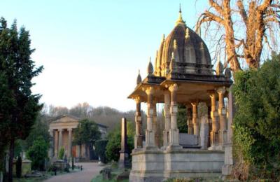 Grave of Raja Rammohun Roy at Arnos Vale Cemetery in Brislington, Bristol - credit Visit West