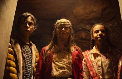 The Last Bus filming in Redcliffe Caves, Bristol - image courtesy Netflix-Wildseed Studios