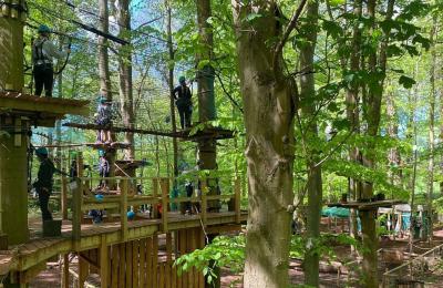 Tree top high ropes course - credit Adventure Bristol