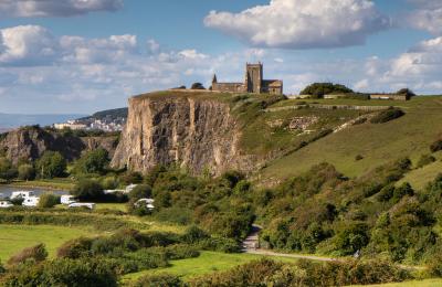 A view of the cliffs in the Uphill area of Weston-super-Mare near Bristol - credit Dave Peters