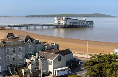 A view of the beach and Grand Pier at Weston-super-Mare near Bristol - credit Dave Peters
