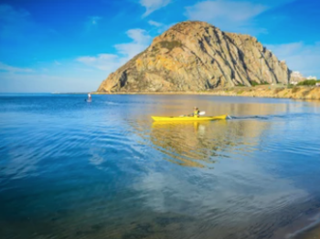 Kayak on bay