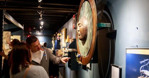 Families exploring the MAD Museum