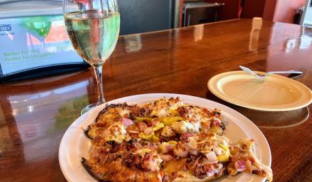 Pizza and Wine at Two Guys Pies in Danville