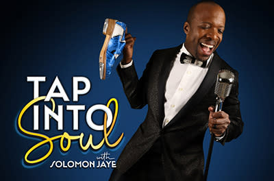 Tap into Soul with Solomon Jaye will take place on Tuesday, March 16 at 7 pm as part of the Morgan County Community Concerts Series. Photo shows an image of Solomon Jaye at the microphone.