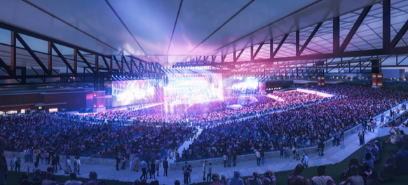 Inside of Sunset Amphitheater (rendering)