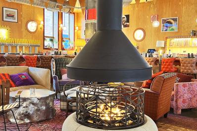 Union Rec fireplace