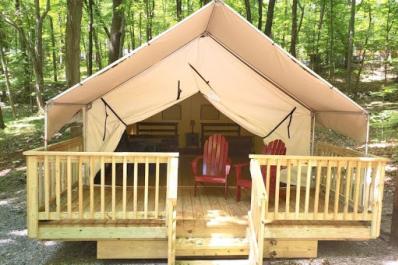Delaware River Campground Luxury Tent