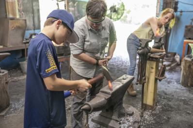 Blacksmithing at Peters Valley Shool fo Craft