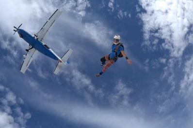 Skydive Sussex From Below