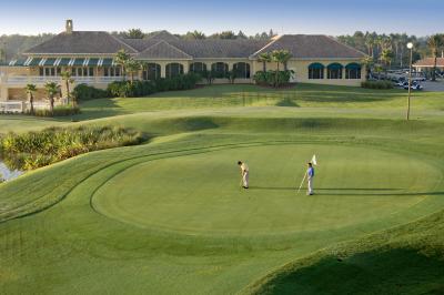 Aerial view of world-class LPGA International Golf Course