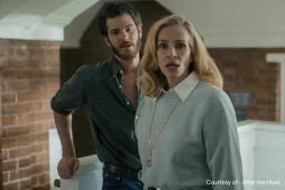 Julia Roberts and Andrew Garfield scene from After the Hunt.