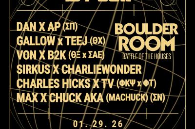 Boulder Room: Battle of the Houses