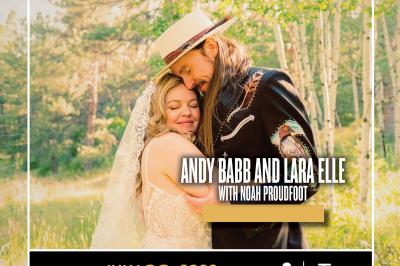 Conscious Roots and eTown present Andy Babb and Lara Elle with Noah Proudfoot