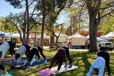 Yoga at Boulder Farmers Market