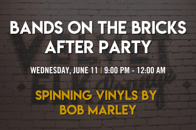 Bands on the Bricks After Party with Vinyls by Bob Marley