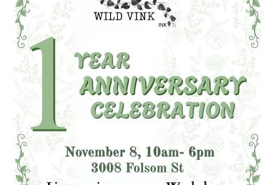 1 Year Anniversary Celebration at Moss Houseplants and Wild Vine Ink