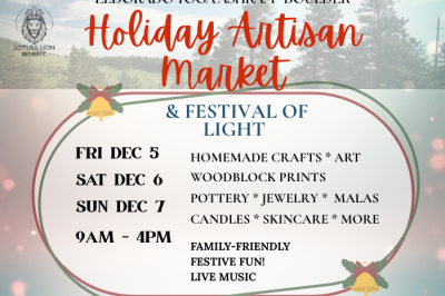 Holiday Artisan Market & Festival of Light, Lotus & Lion Benefit