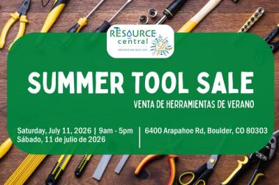 Tool Sale at Resource Central