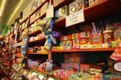 Colorful candy is displayed at The Rocket shop in Ypsilanti