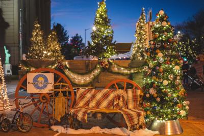 Decorated Carriage during WinterFest in Greeley, CO