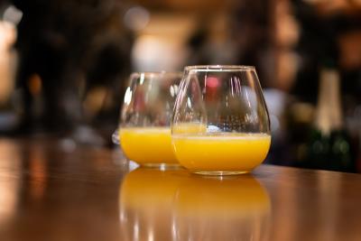Mimosas at Sunday Art Brunch