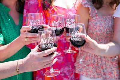 Arts In Bloom Wine Glasses