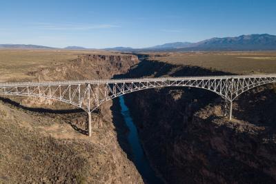 The gorge runs from northwest to southwest of Taos for a total of around 50 miles.