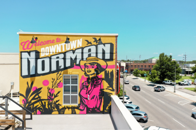 Welcome to Downtown Norman Full Mural