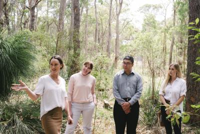 A group of delegates on a nature tour