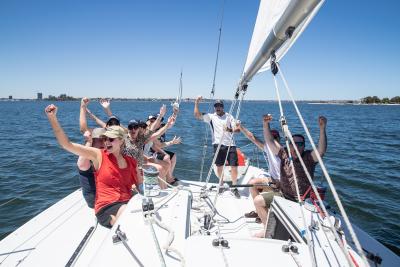 Sailing on the Swan River for Dreamtime 2019