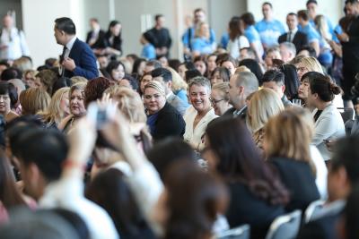 A crowd of business delegates at the Dreamtime 2019 business session opening at the Perth Convention and Exhibition Centre