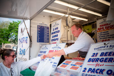 Tamworth Market - Butcher at the market