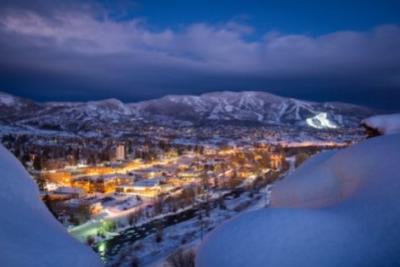 Beautiful downtown steamboat in the winter