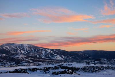 Steamboat Springs is a popular mountain destination in the winter.