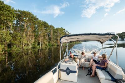 Louisiana River Boat Tours, Madisonville, Captain Mike, boat tour on the Tchefuncte