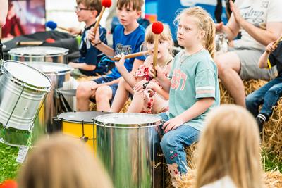 Children drumming