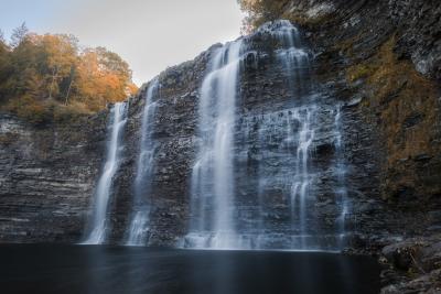 autumnal cascade in the early