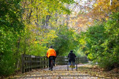 Fall Biking Trail in Terre Haute