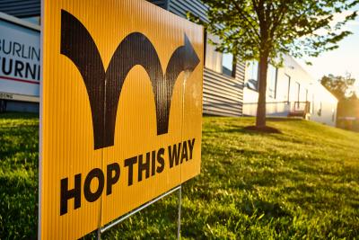 South End Art Hop Sign